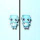 Handcrafted Acacia Wood Robot Handle Pair